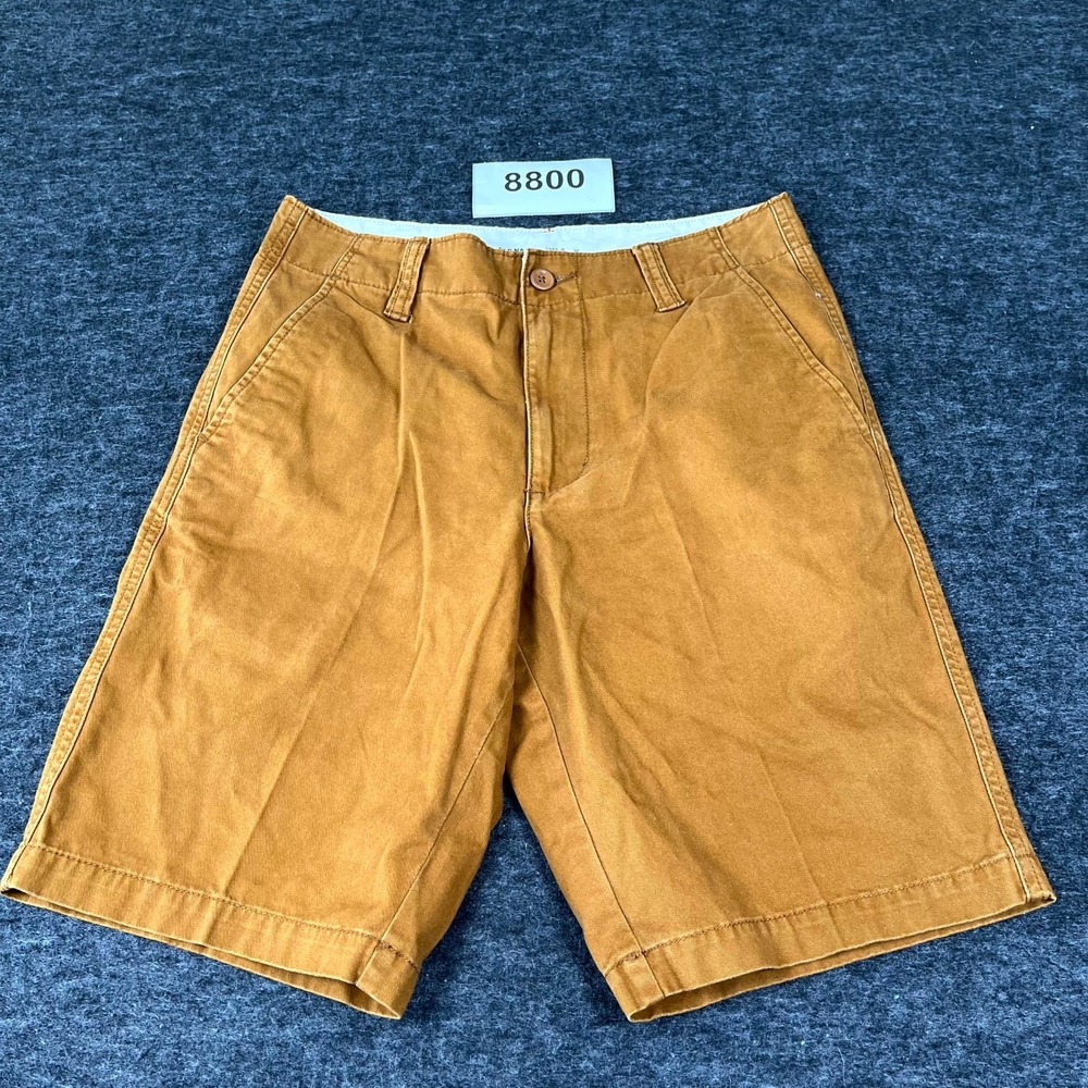 Old Navy Lived in Straight Shorts Mens 30 Brown Cotton Flat Front Casual Outdoor